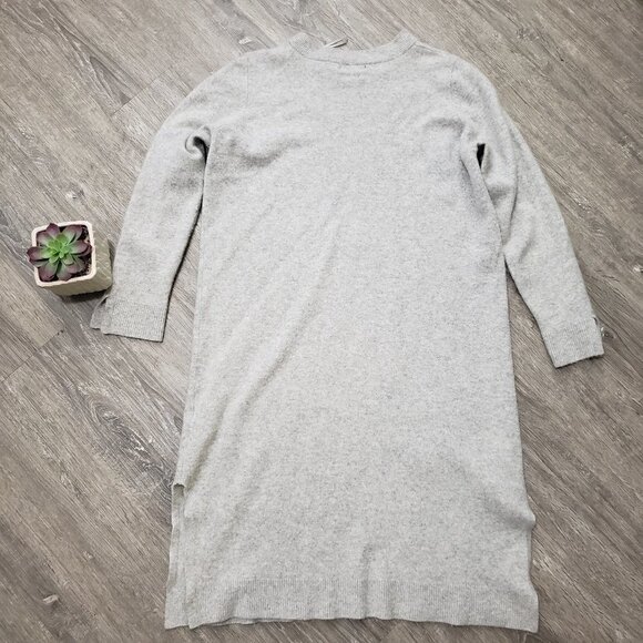 Autograph by Marks & Spencer Cashemere Sweater Dress Sz L Grey - Picture 2 of 10